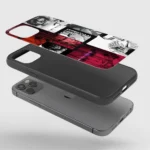 Attack On Titan Soundtrack Silicone Armored Phone Case Front View With Soundtrack Inspired Design