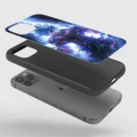 Goku Ultra Instinct Silicone Armored Phone Case Front View With Iconic Design