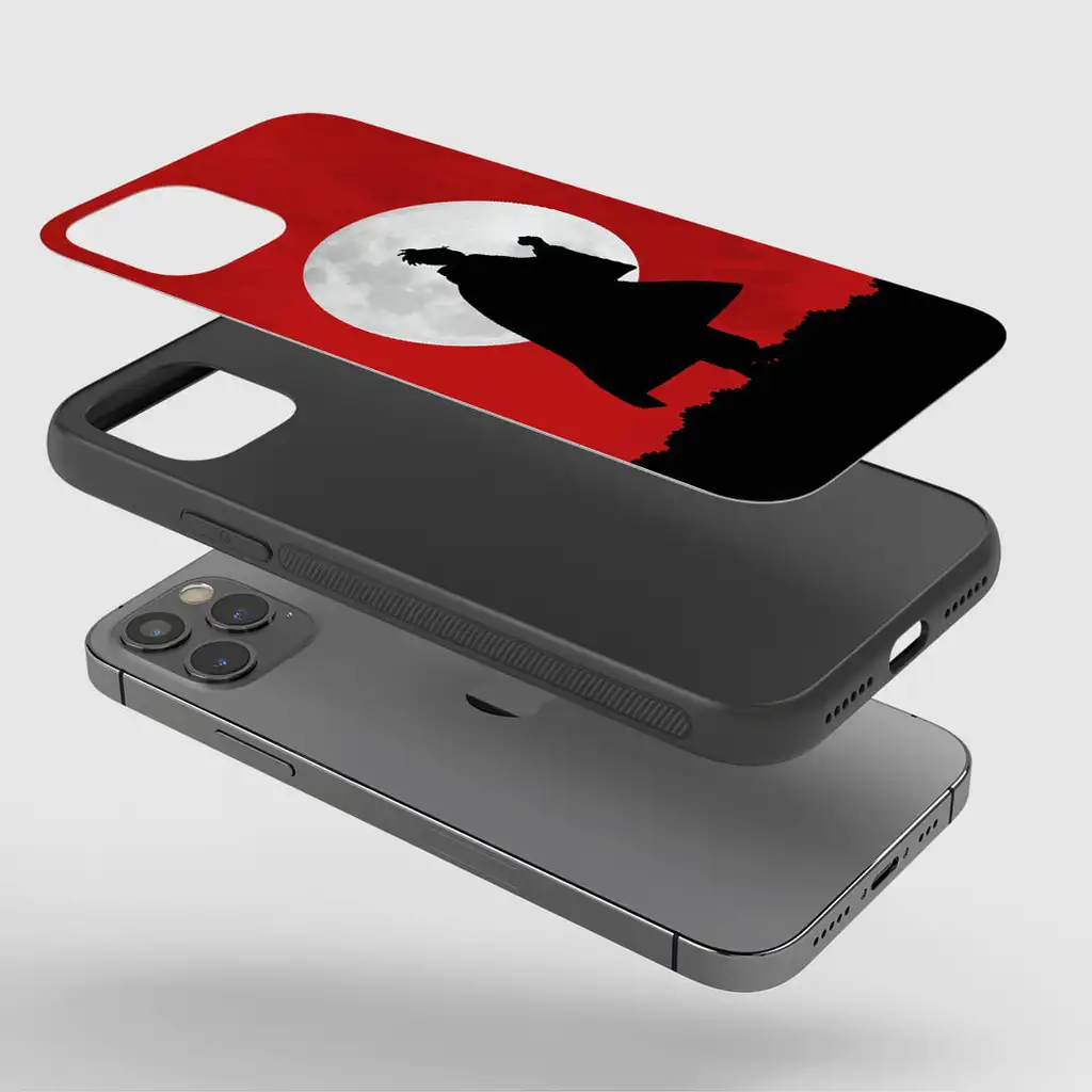 AtomicSamuraiWhiteMoonGlassPhoneCaseExploded AtomicSamuraiWhiteMoonGlassPhoneCaseExploded