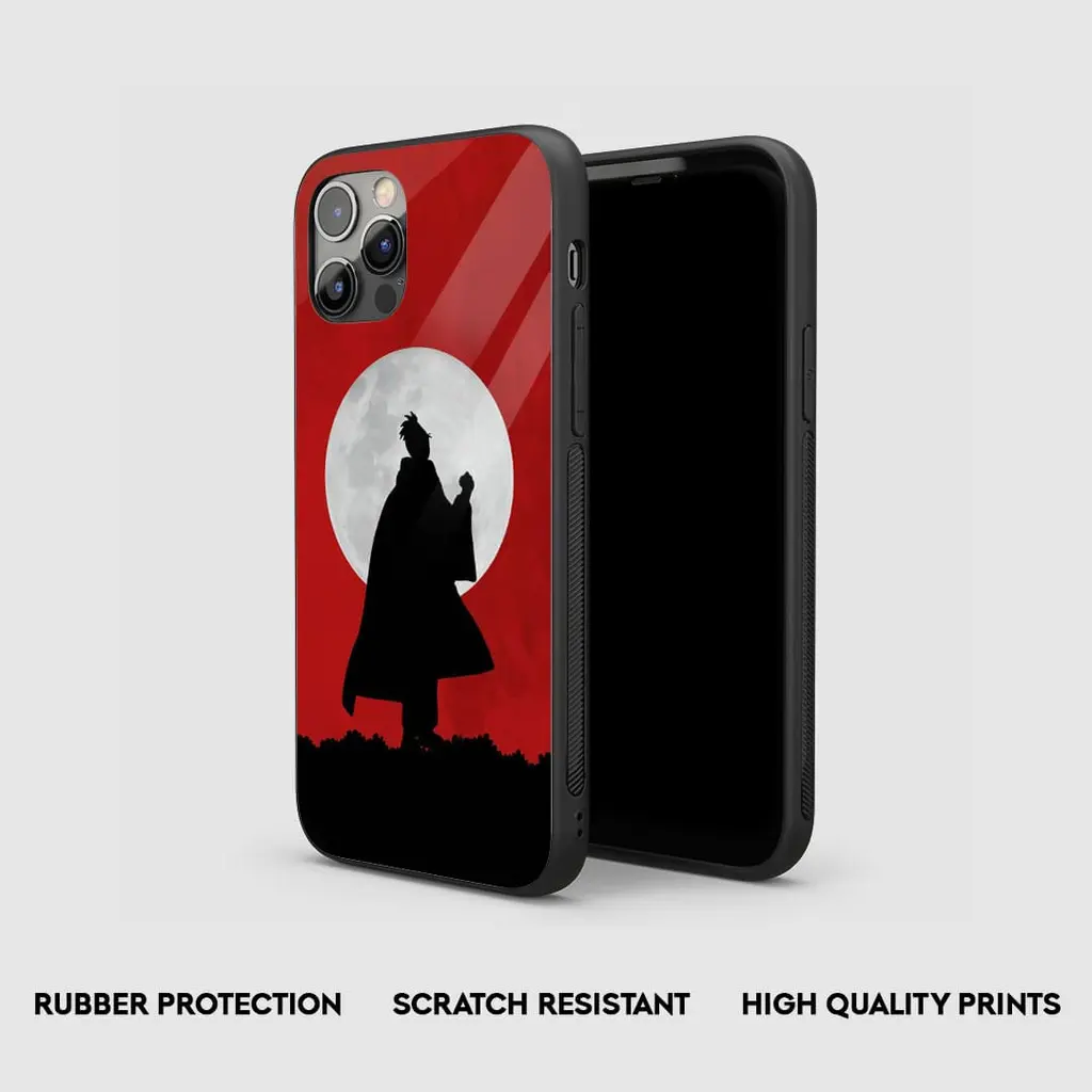 AtomicSamuraiWhiteMoonGlassPhoneCaseSideView AtomicSamuraiWhiteMoonGlassPhoneCaseSideView