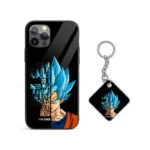 Son Goku Quote Silicone Armored Phone Case Front View With Inspiring Quote