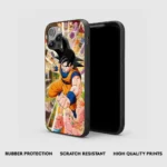 DBZGokuActionGlassPhoneCoverbackview