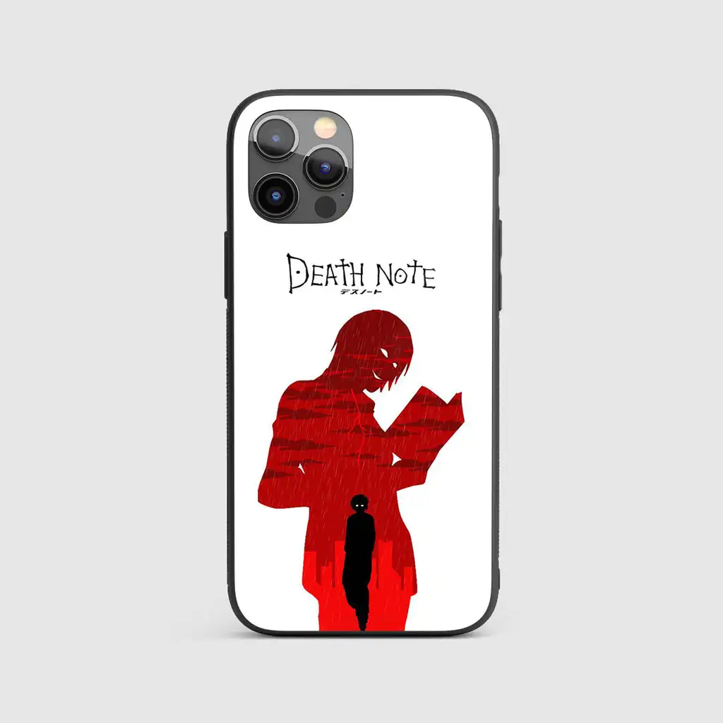 DeathNoteMinimalistGlassPhoneCaseBackView DeathNoteMinimalistGlassPhoneCaseBackView