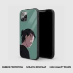 ErenYeagerMinimalGlassPhoneCaseBackView