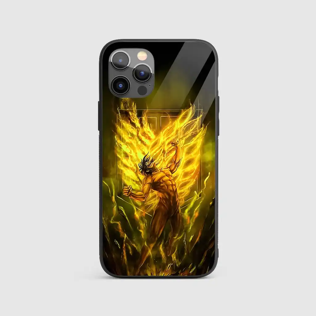 Eren Titan Form Silicone Armored Phone Case Front View Min