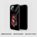 Eren Yeager Concept Silicone Armored Phone Case Front View Min
