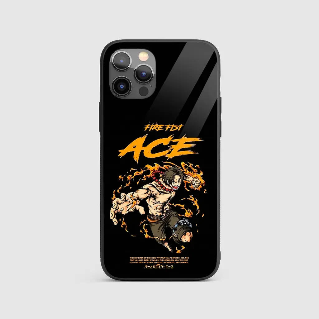 Fire Fist Ace Minimal Silicone Armored Phone Case Front View