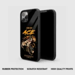 Fire Fist Ace Minimal Silicone Armored Phone Case Front View