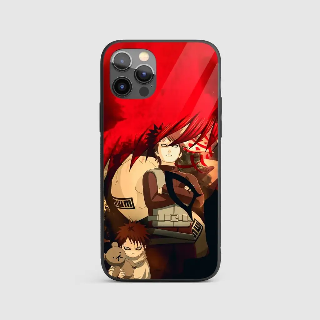 GaaraGlassPhoneCasebackview GaaraGlassPhoneCasebackview