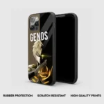 GenosGraphicGlassPhoneCaseBackView