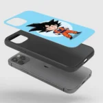 GokuChibiGlassPhoneCaseBackView