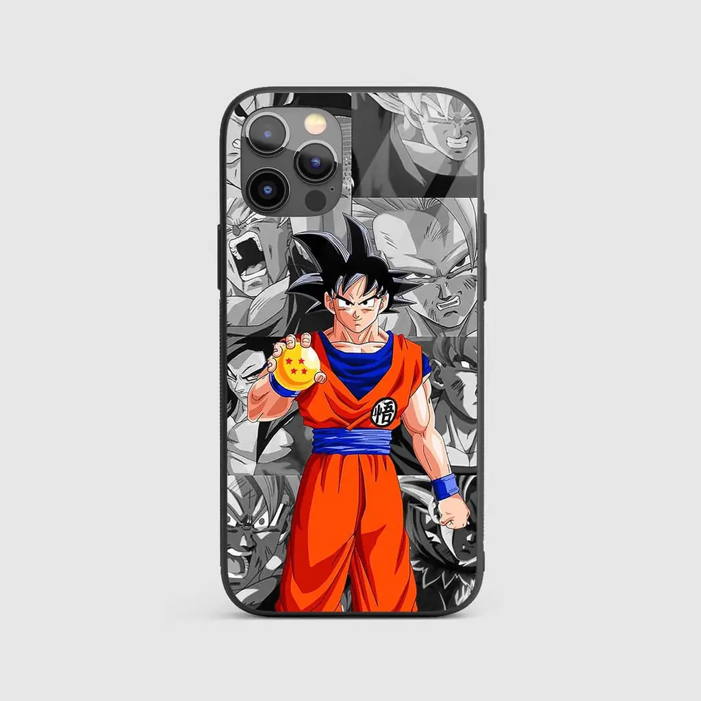 GokuDragonBallGlassPhoneCaseBackView GokuDragonBallGlassPhoneCaseBackView