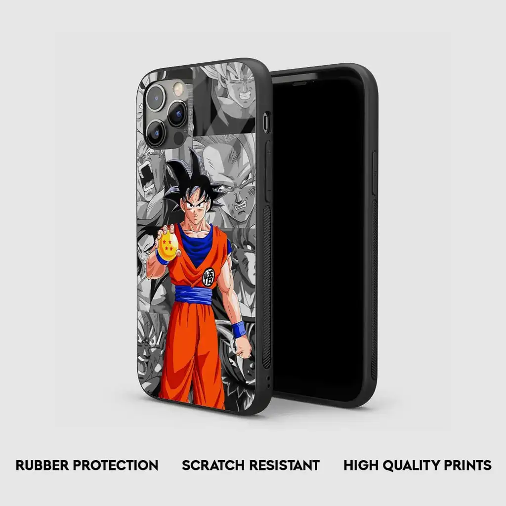 GokuDragonBallGlassPhoneCaseSideView GokuDragonBallGlassPhoneCaseSideView