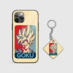 GokuGraphicGlassPhoneCaseBackView