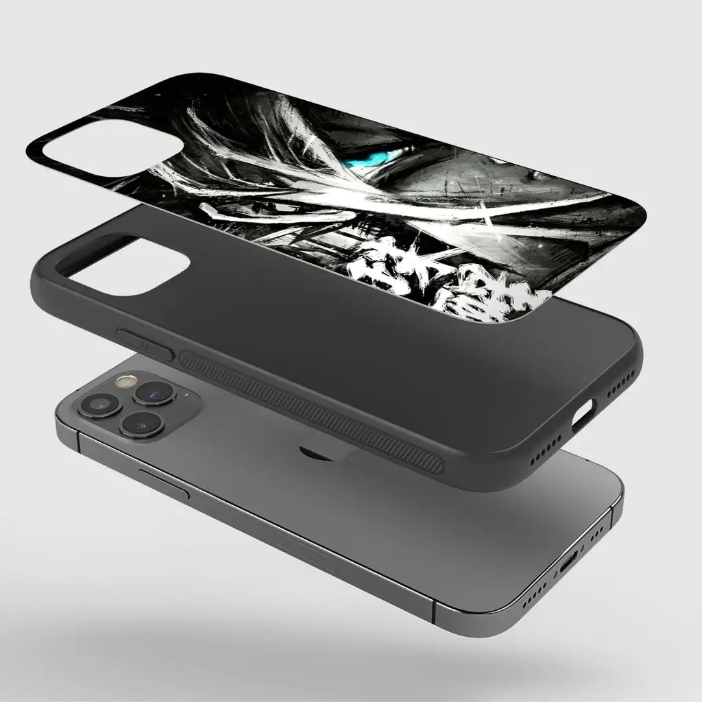 GokuSketchGlassPhoneCaseExploded GokuSketchGlassPhoneCaseExploded