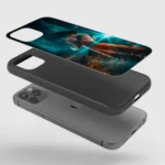 GokuTrainingGlassPhoneCaseBackView