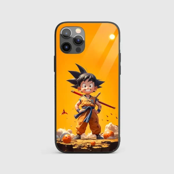 Goku Ghibli Silicone Armored Phone Case Front View Min