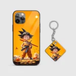 Goku Ghibli Silicone Armored Phone Case Front View Min