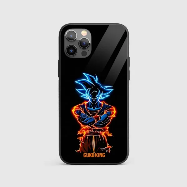 Goku King Silicone Armored Phone Case Front View Min