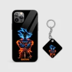 Goku King Silicone Armored Phone Case Front View Min