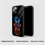 Goku King Silicone Armored Phone Case Front View Min