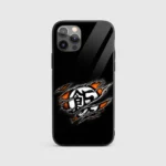Goku Symbol Minimal Silicone Armored Phone Case Front View
