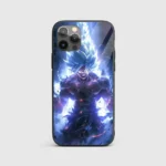 Goku Ultra Instinct Silicone Armored Phone Case Front View With Iconic Design