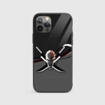 HollowMaskSymbolGlassPhoneCaseBackView