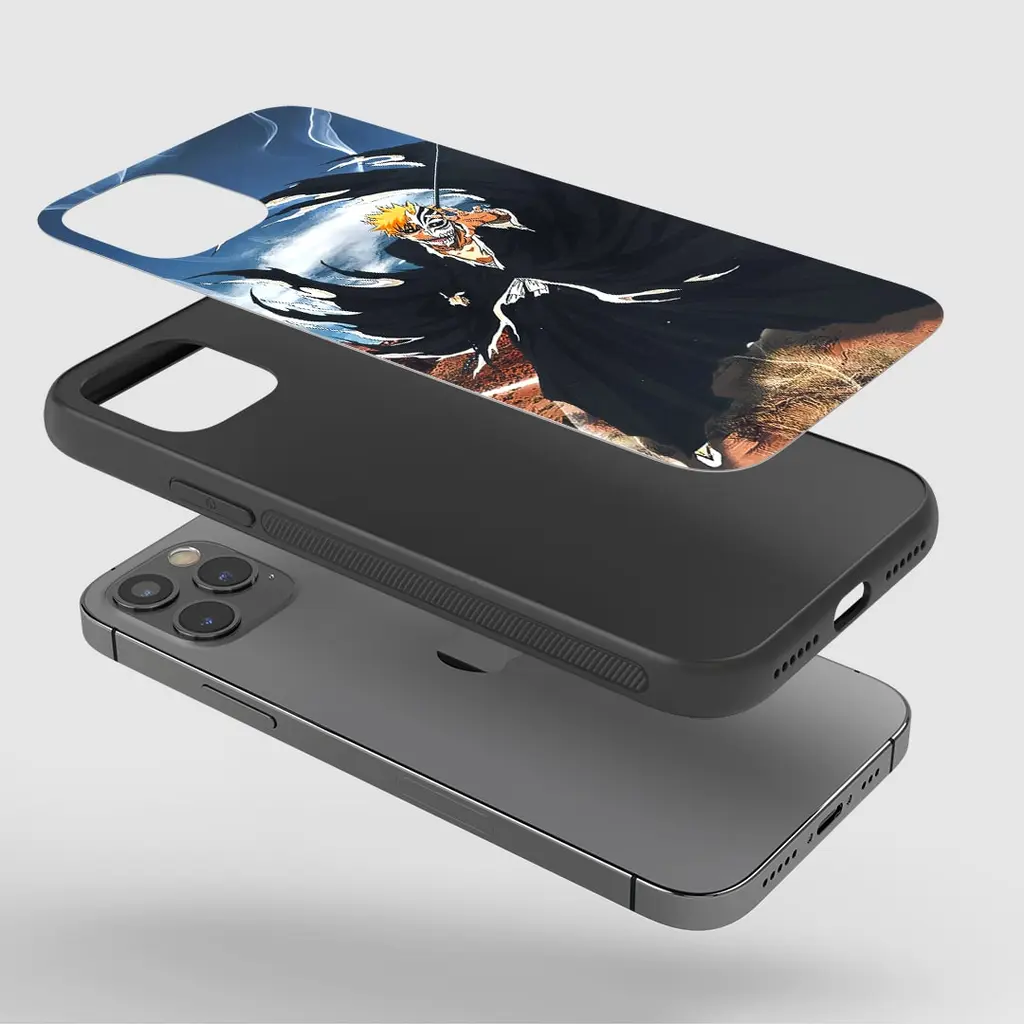 HollowfiedIchigoGlassPhoneCaseExploded HollowfiedIchigoGlassPhoneCaseExploded