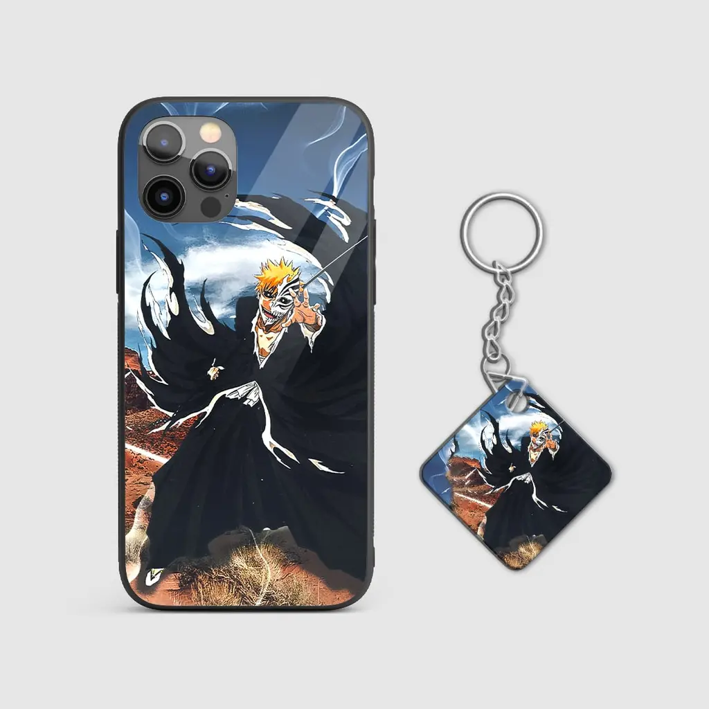 HollowfiedIchigoGlassPhoneCaseWithKeyChain HollowfiedIchigoGlassPhoneCaseWithKeyChain