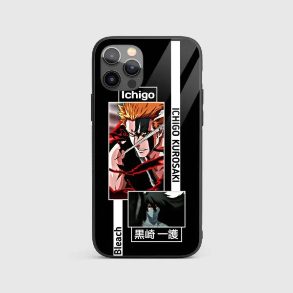 IchigoKurosakiBleachGlassPhoneCaseBackView