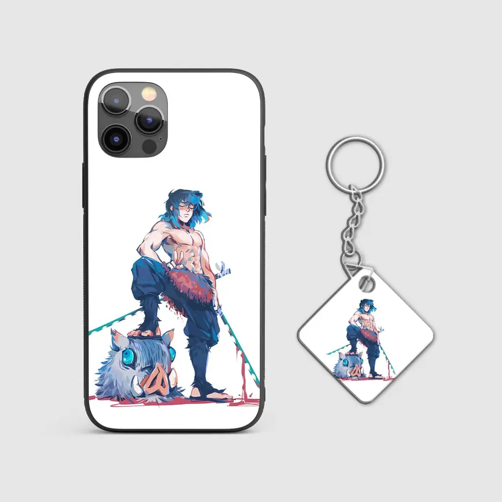InosukeHashibiraFlexingGlassPhoneCaseWithKeychain InosukeHashibiraFlexingGlassPhoneCaseWithKeychain