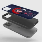 Itachi Chibi Silicone Armored Phone Case Front View