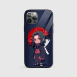 Itachi Chibi Silicone Armored Phone Case Front View