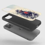 Itachi Dispersed Silicone Armored Phone Case Front View