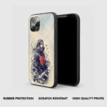 Itachi Dispersed Silicone Armored Phone Case Front View