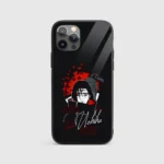 Itachi Minimal Silicone Armored Phone Case Front View