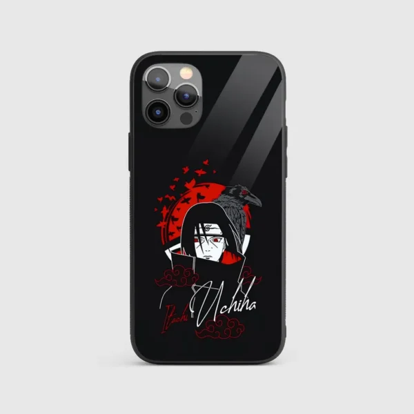 Itachi Minimal Silicone Armored Phone Case Front View