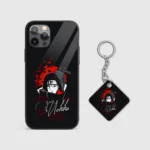 Itachi Minimal Silicone Armored Phone Case Front View