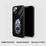 Kakashi Minimal Silicone Armored Phone Case Front View