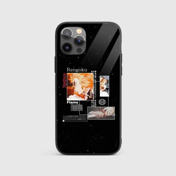 KyojuroRengokuFlameHashiraGlassPhoneCaseBackView