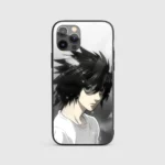 LBlackandWhiteGlassPhoneCaseBackView