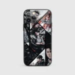 LeviAckermanCollageGlassPhoneCaseBackView