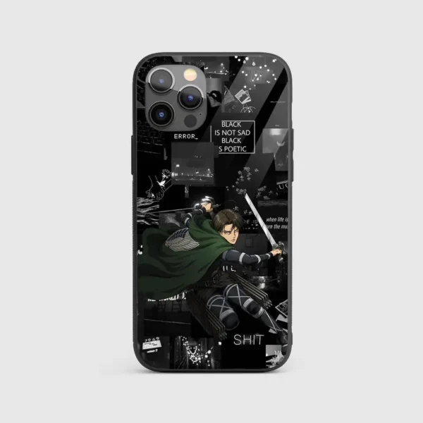 LeviQuoteGlassPhoneCaseBackView