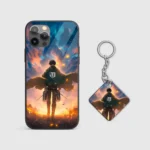 Levi Ackerman Aesthetic Silicone Armored Phone Case Front View Min