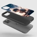 Levi Ackerman Chibi Silicone Armored Phone Case Front View Min