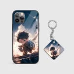Levi Ackerman Chibi Silicone Armored Phone Case Front View Min