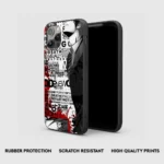 LightYagamiBloodGlassPhoneCaseBackView