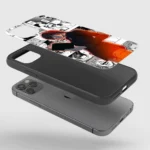 LightYagamiDeathNoteGlassPhoneCaseBackView