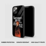 LightYagamiGodKiraGlassPhoneCaseBackView